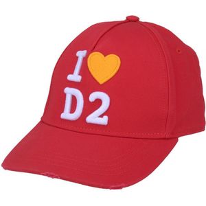 Dsquared2 geborduurd I Love D2 Red Cap
