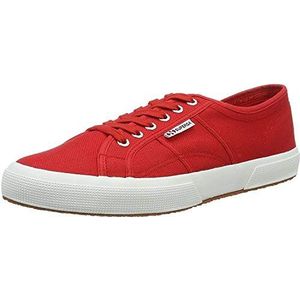 Superga 2750 Cotu Classic uniseks-volwassene Sneakers Lage sneakers, Rood Wit red, 43 EU