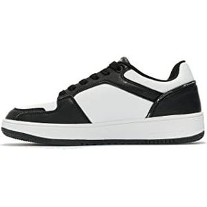 Champion Rebound 2.0 lage sneakers voor heren, wit/zwart (WW006), 43 EU, Wit Zwart Ww006, 43 EU