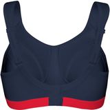 Champion Sa Sn109 D+max BH Sportbeha dames, meerkleurig (blauw/rood), 65D