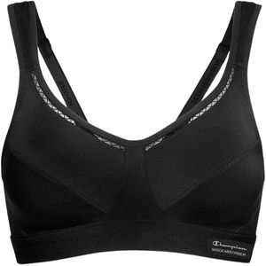 Sportbustier Classic B, hoge steun CHAMPION SHOCK ABSORBER. Polyester materiaal. Maten 95B FR - 80B EU. Zwart kleur