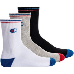 Champion - Basics - Sportsokken - Zwart/Wit/Grijs - 3 Stuks