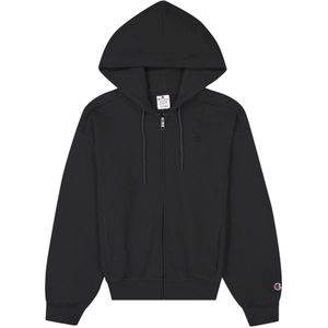 Champion - Embroidered Hoodie - Zwart - Katoen/Polyester