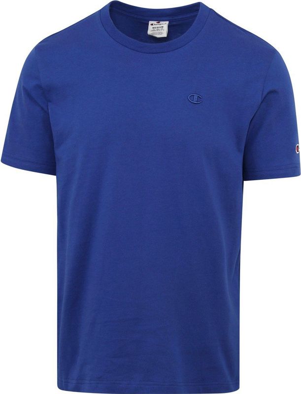 Champion T-Shirt Logo Donkerblauw - Heren