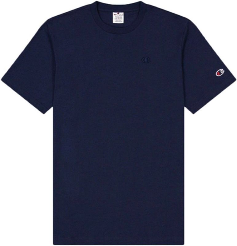 T-Shirt Champion Men Embroidered Comfort Fit Cotton NVB