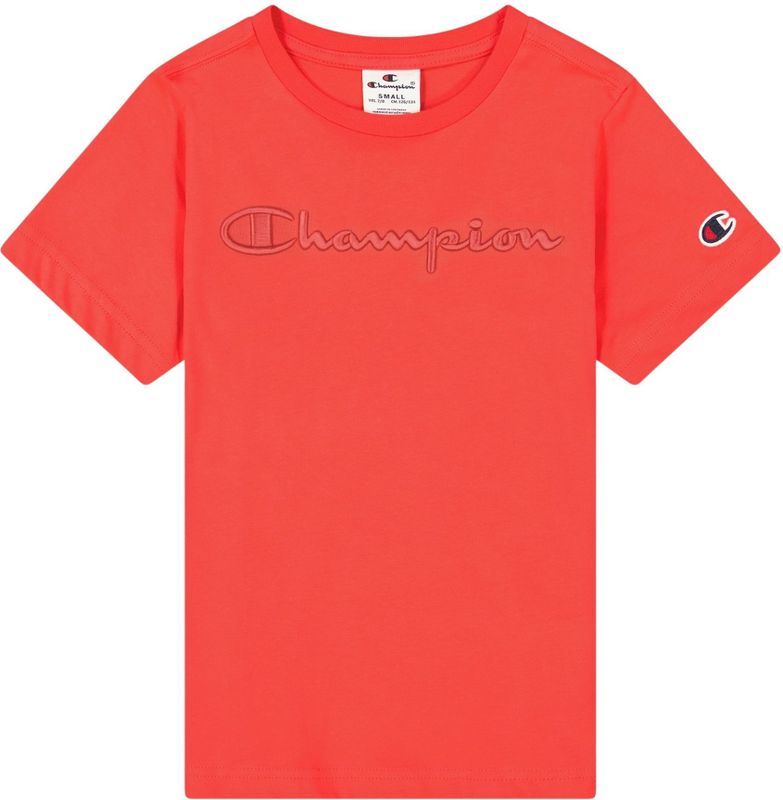 Champion - Cml Logo - T-shirt - Zwart - 54% Katoen - 46% Polyester