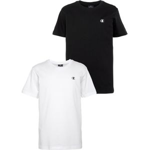 Champion T-shirt Basic 2pack - Wit/Zwart - Voor Kinderen