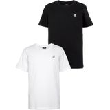 Champion T-shirt Basic 2pack - Wit/Zwart - Voor Kinderen