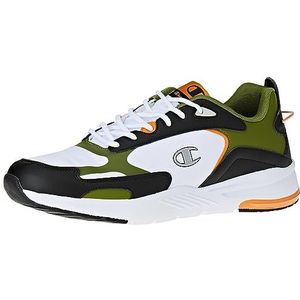 Champion Ramp Up Ripstop, sneakers voor heren, wit/zwart/groen/oranje (WW003), 44 EU, Bianco Nero Verde Arancione Ww003