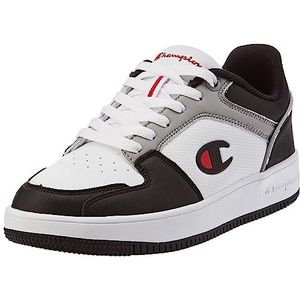 Champion Rebound 2.0 Low B GS Sneakers voor kinderen en jongeren, wit, grijs, zwart Ww014, 37.5 EU