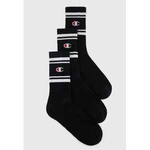 CHAMPION - Pantykousjes - Zwart - Katoen 60% - Set van 3 Paar