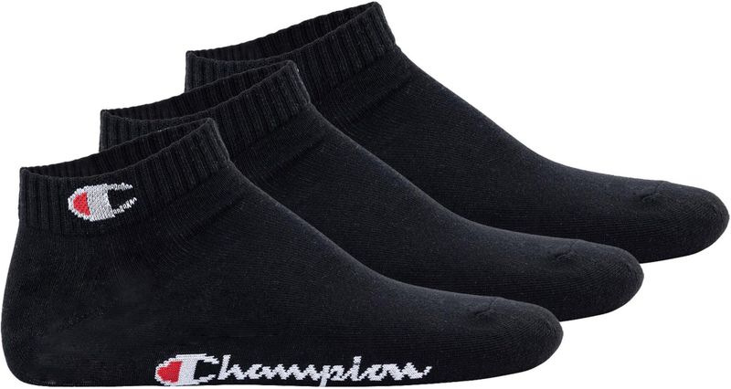 Champion - Set van 3 Paar Sokken - Zwart - Katoen