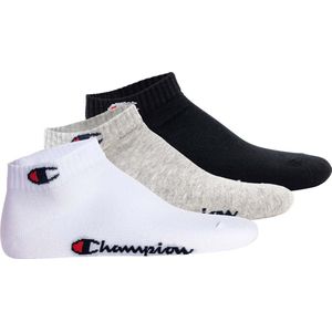 Champion - Sokken Set van 3 - Unisex - Effen Kwart Sokken voor Dagelijks Gebruik