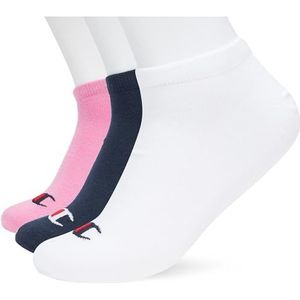 Champion Core Socks 3PP Sneaker, roze (fuchsia), 43-46 EU (9-10.5 UK) Uniseks - Volwassen -FW23, Rosa (Fucsia), 43-46 EU