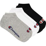 CHAMPION - Set van 6 Paar Effen Sokken - Zwart - Katoen