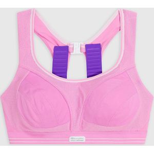 Sportbustier Ultimate Run - extreme steun CHAMPION SHOCK ABSORBER. Polyamide materiaal. Maten 90C FR - 75C EU. Roze kleur