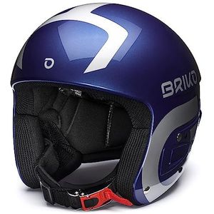 Briko (ZIOIO) Vulcano FIS 6.8 EPP, Helmet Unisex Volwassenen, Shiny Metallic Blue, 58