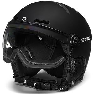 Briko, HELMET Unisex Volwassenen, MATT BLACK, M