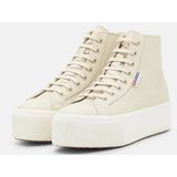 Superga - 2708 Hi Top Nappa - Sneakers - Beige Lite Eggshell F Avorio - Nappa leer