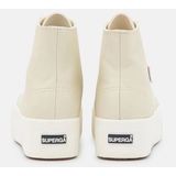 Superga - 2708 Hi Top Nappa - Sneakers - Beige Lite Eggshell F Avorio - Nappa leer