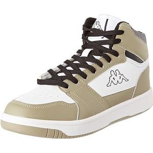 Kappa Logo Basil MD, gymschoenen, uniseks, voor volwassenen, Beige Sage White Bla, 38 EU