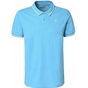 Kappa heren T-shirt ezio corporate man, Blauw/Wit, S