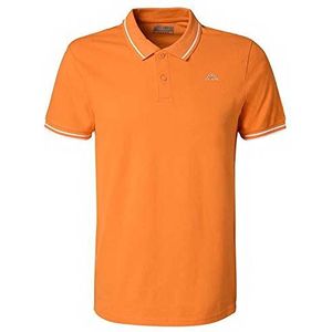 Kappa heren T-shirt ezio corporate man, Oranje/Wit, M