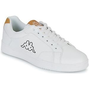 Kappa ADENIS Low-Top Sneakers voor heren, 10 UK, Wit Oranje, 44.5 EU