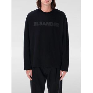 Jil Sander - T-shirt - Zwart - Katoen - Lange Mouwen