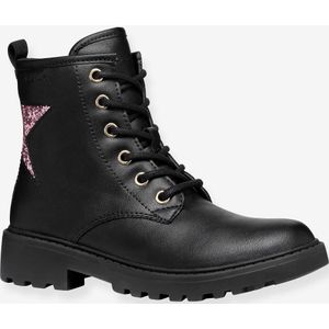 GEOX - J Casey - Veterlaarzen - Zwart - Synthetisch - Ademend