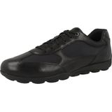Geox - U Snake 2.0 C - Nette Schoenen - Zwart - Leer en Textiel