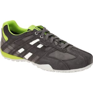 Geox - Snake 2.0 - Herenschoenen - Zwart - Leer/Textiel - Ademend
