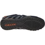 Geox UOMO Snake A Leren herentrainers U4507A022EK 2 blauw