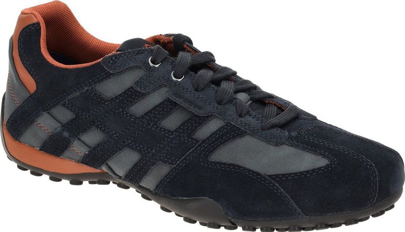 Geox UOMO Snake A Leren herentrainers U4507A022EK 2 blauw