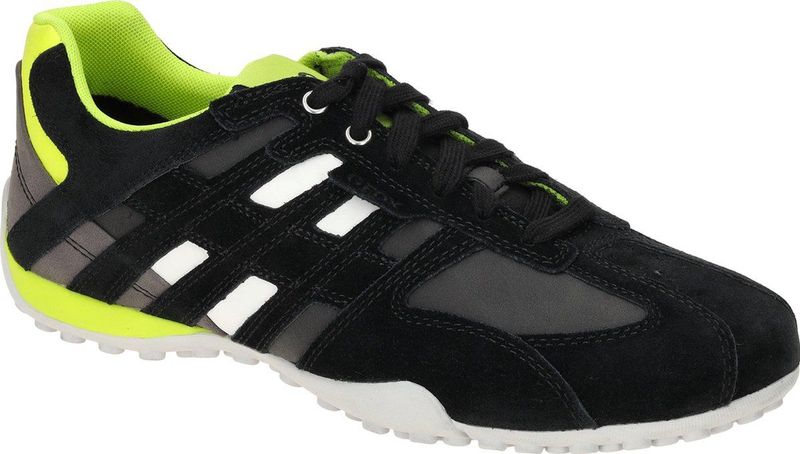 Geox UOMO Snake A - Leren herentrainers U4507A022EK 1 zwart