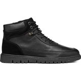 Geox - U46DGA 04622 - Enkellaarsjes - Zwart - Nubuck en Suède