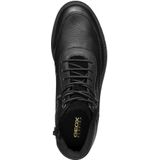 Geox - U46DGA 04622 - Enkellaarsjes - Zwart - Nubuck en Suède