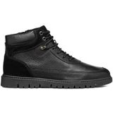 Geox - U46DGA 04622 - Enkellaarsjes - Zwart - Nubuck en Suède