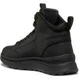 Geox - U46HMA 0FFBC - Enkellaarsjes - Zwart - Rundleder/Polyester