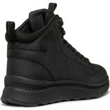 Geox - U46HMA 0FFBC - Enkellaarsjes - Zwart - Rundleder/Polyester