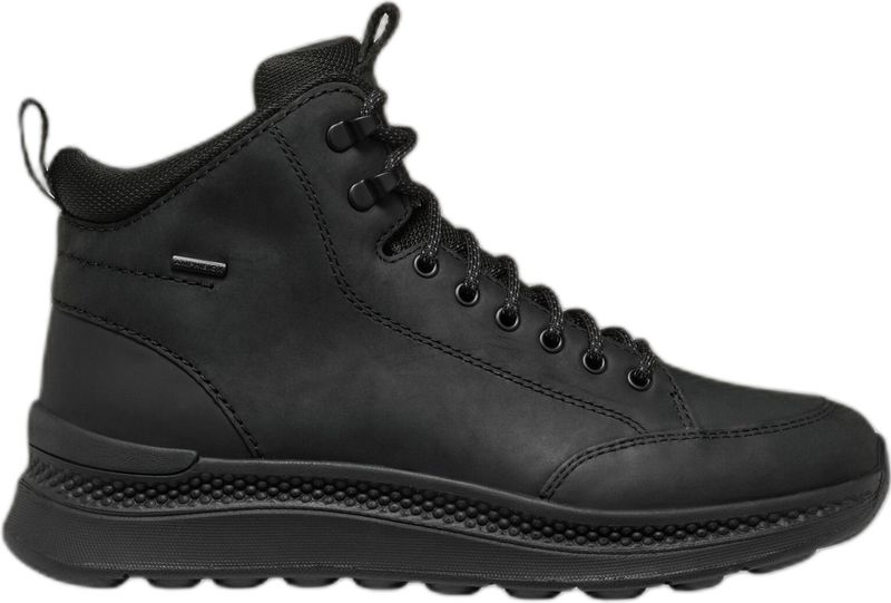 Geox - U46HMA 0FFBC - Enkellaarsjes - Zwart - Rundleder/Polyester