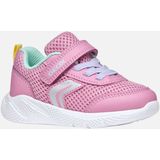 Geox - Sprintye - Sneakers - Roze/Lichtgroen - Mesh/Kunstleer