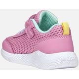 Geox - Sprintye - Sneakers - Roze/Lichtgroen - Mesh/Kunstleer