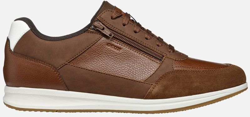 GEOX AVERY HEREN Sneakers - COGNAC - Maat 40