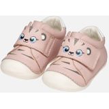 GEOX TUTIM Sneakers - ROZE/WIT - Nappa - Klittenbandsluiting voor Peuters