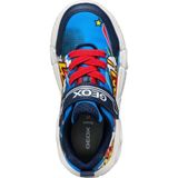 Geox J Wroom Boy D Sneakers voor jongens, koningsblauw/rood, 29 EU