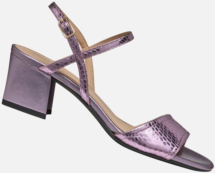 GEOX - NEW ERAKLIA 50 - Sandalen - LILA - Metallic Leer