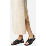 GEOX ADELASH Sandalen - ZWART - Gevlochten Leer - Ademend en Comfortabel