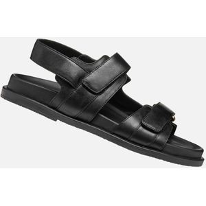 Geox - Adelash - Sandalen - Zwart - Nappaleer - Dames