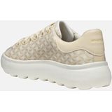 Geox - Spherica EC4.1 - Dames Sneakers - Melk Wit - Ademend Materiaal